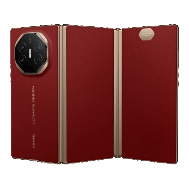 HUAWEI华为 Mate XT 非凡大师 华为三折叠屏手机超纤薄 岩脉纹理 10.2英寸超形态三折叠大屏 瑞红 16GB+512GB 官方标配
